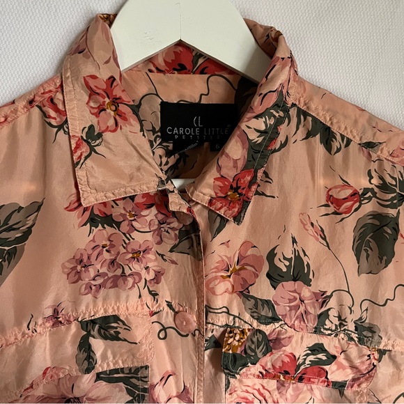 Vintage silk floral blouse - Picture 3 of 3